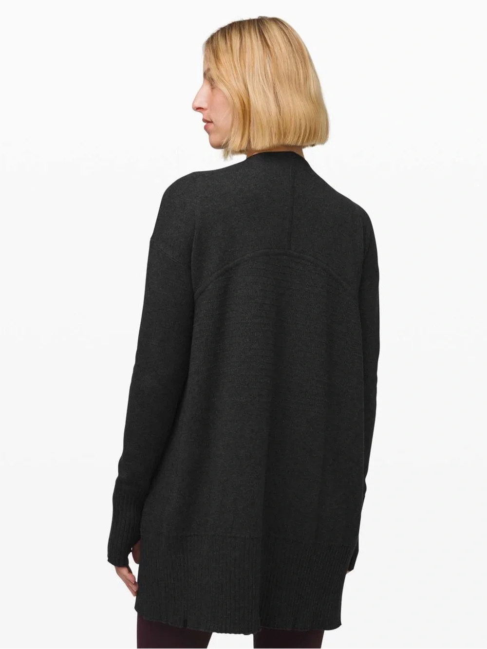Lululemon Still Lotus Wrap *Reversible Heathered Black / Heathered Titanium